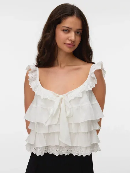 VERO MODA Blúz VMSANDY' fehér