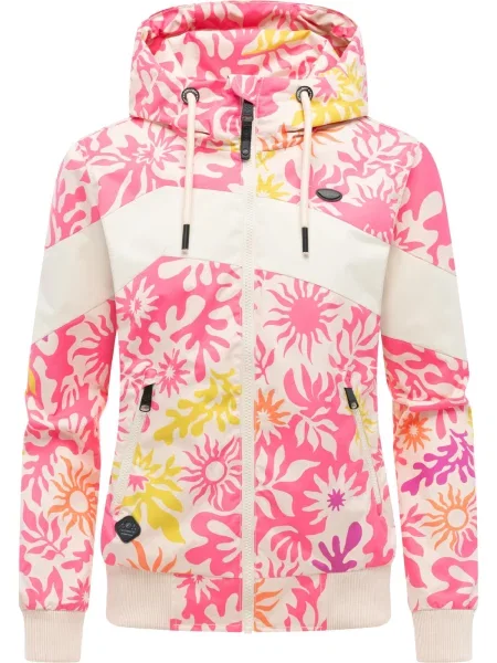 Ragwear Geacă funcțională Nuggie crem / curry / lila / roz pitaya galben