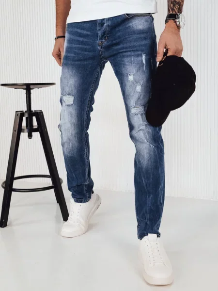 Spodnie jeansowe Dstreet niebieskie