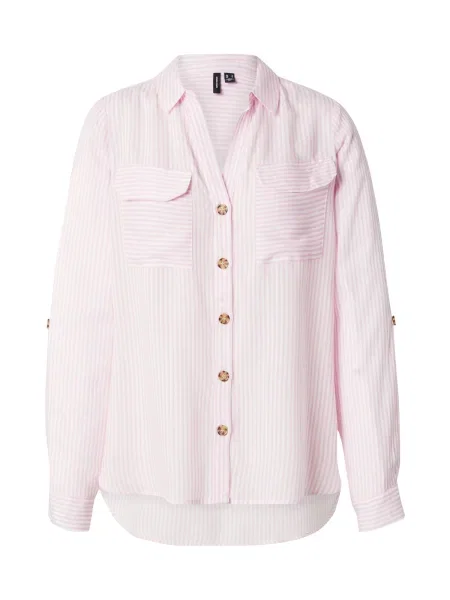 Vero Moda Cămașă Bumpy roz