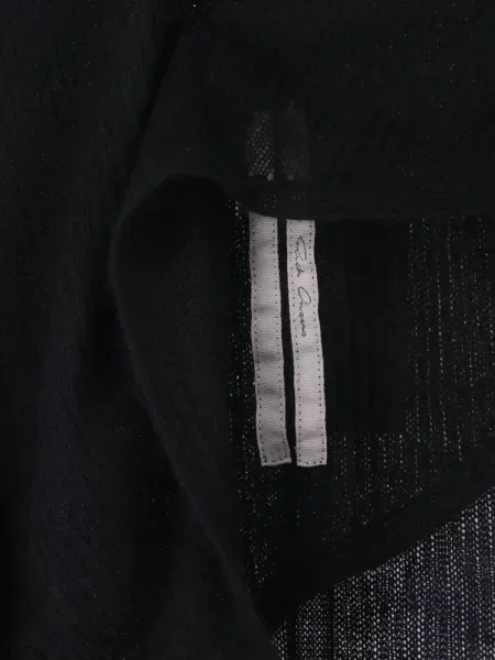 Rochie Rick Owens tricotate cu un umăr gol negru