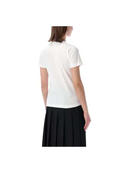 Koszulka Comme Des Garcons z kokardką biała