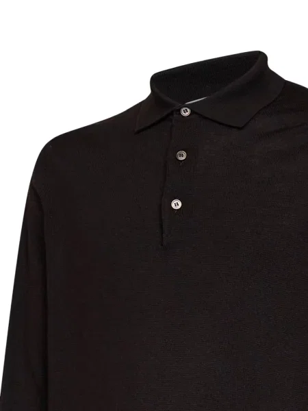 Lung tricou polo D4.0 maro