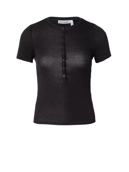 WEEKDAY Tricou Henny' negru
