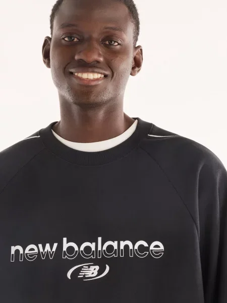 Махровый свитшот New Balance черный