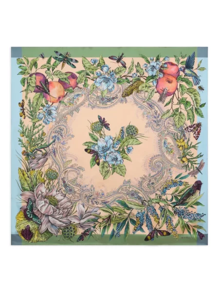 Fular Etro de mătase cu model floral