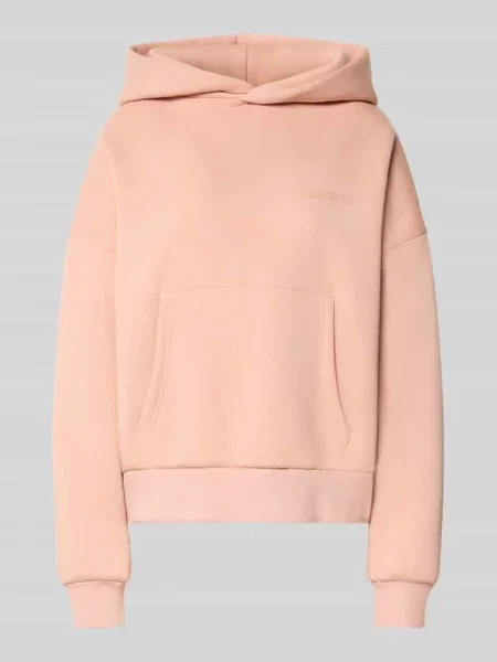 Bluza z kapturem obniżonymi ramionami i kieszenią kangurką Review