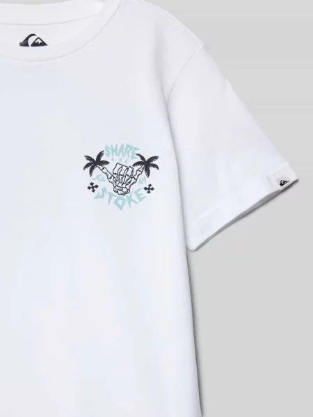 T-shirt z okrągłym dekoltem Quiksilver biała