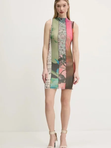 Сукня Desigual ST. JOHNS mini облягаюча зелений