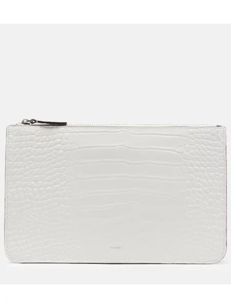 Geantă plic Toteme din piele alb