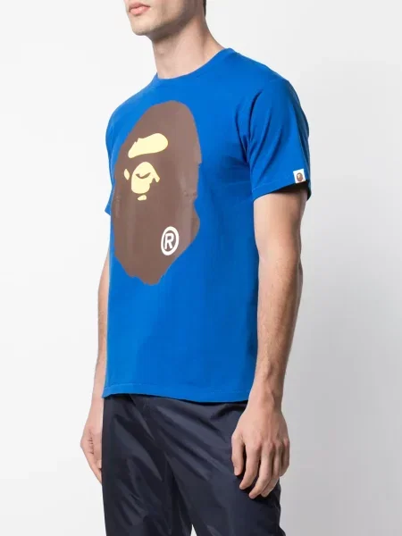 Tricou A Bathing Ape® cu imagine albastru