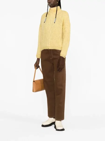 Cardigan Herno de mohair galben