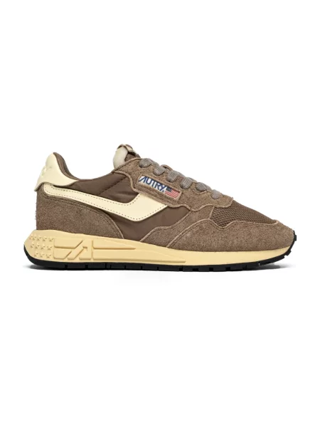 Sneakersy Autry brązowe