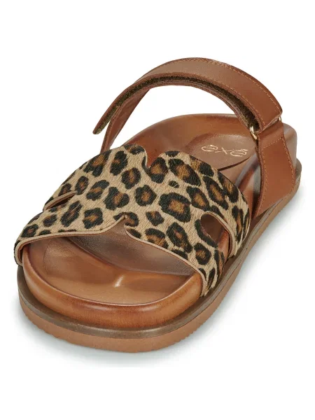 Pantofi Exé Shoes cu model leopard maro