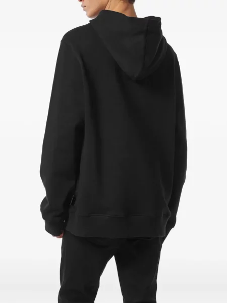 Hanorac cu glugă Philipp Plein cu paiete negru