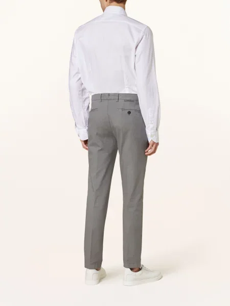 Berwich Chinosy Extra Slim Fit grau szare