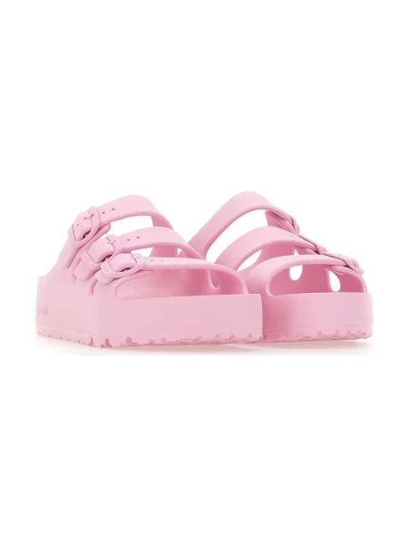 Klapki Birkenstock na platformie różowe