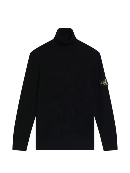 Pulover Stone Island de lână cu strasuri negru