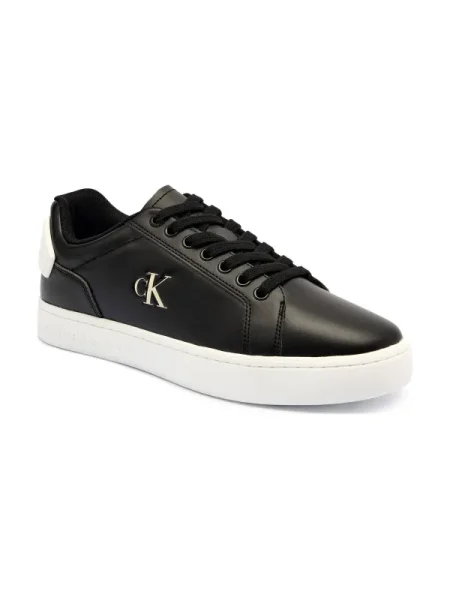 Calvin Klein Jeans Bőr sneakers tornacipő fekete