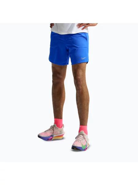 Pantaloni scurți de alergare pentru bărbați Nike Stride Dri-Fit 7" hyper royal