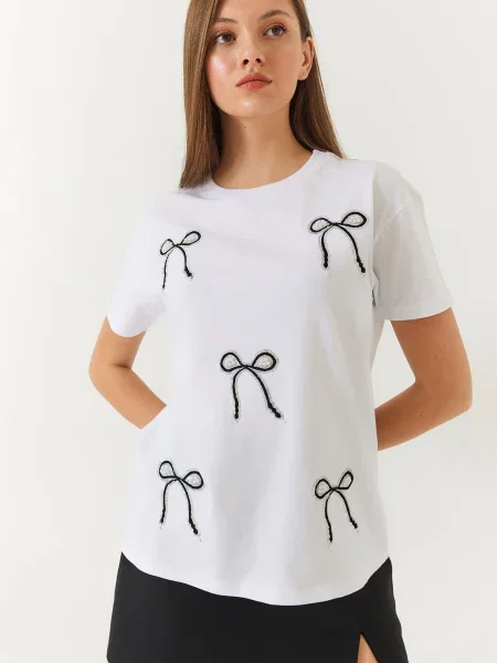 Bianco Lucci Tricou negru alb