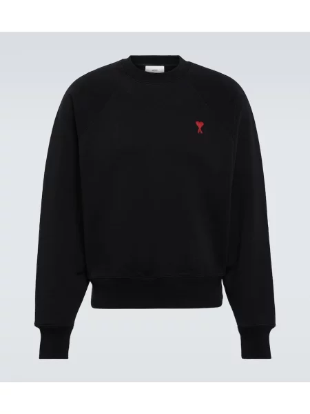 Bluza Ami Paris z dżerseju czarna