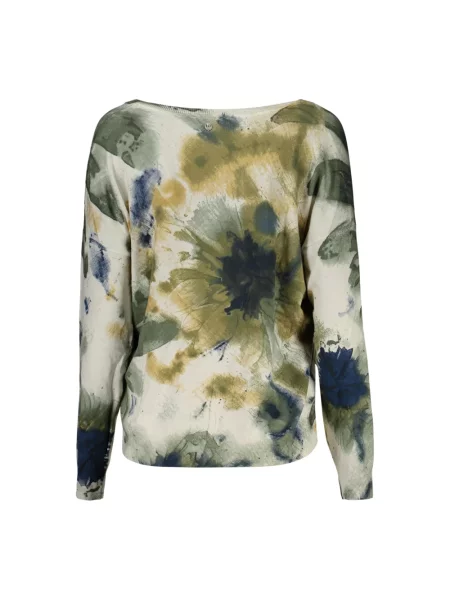 Sweter Desigual z dżerseju zielony