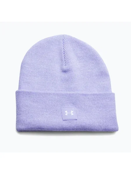 Зимова шапка Under Armour Halftime beanie transparent/transparent/white фіолетова