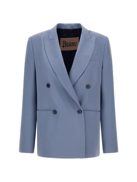 Sacou Herno cu două rânduri de nasturi albastru