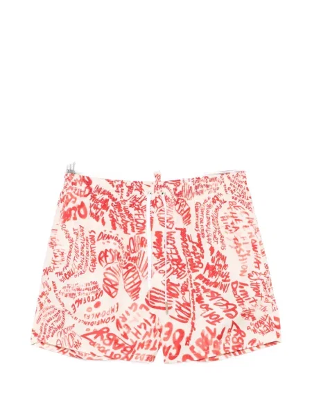 Slip de baie Dsquared2 cu imagine cu cordon
