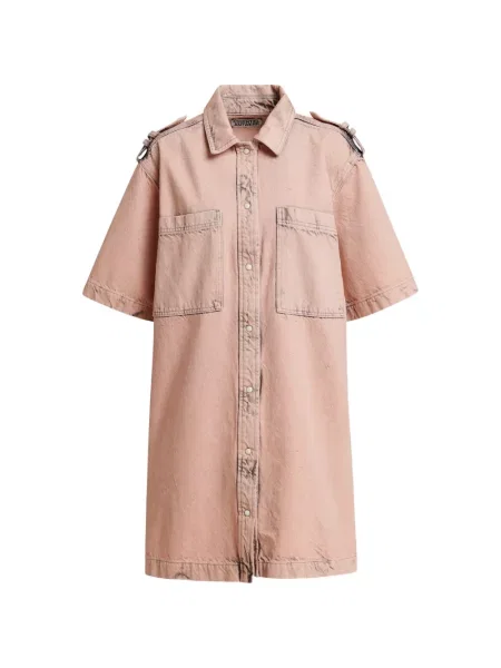 Rochie tip cămașă Essentiel Antwerp roz