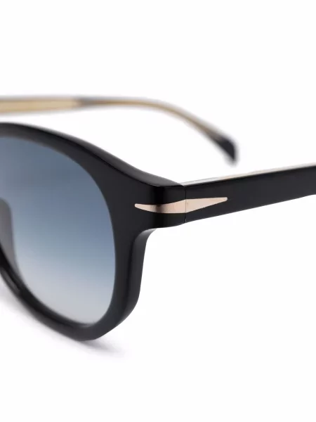 Okulary okrągłe Eyewear By David Beckham gradientowe czarne