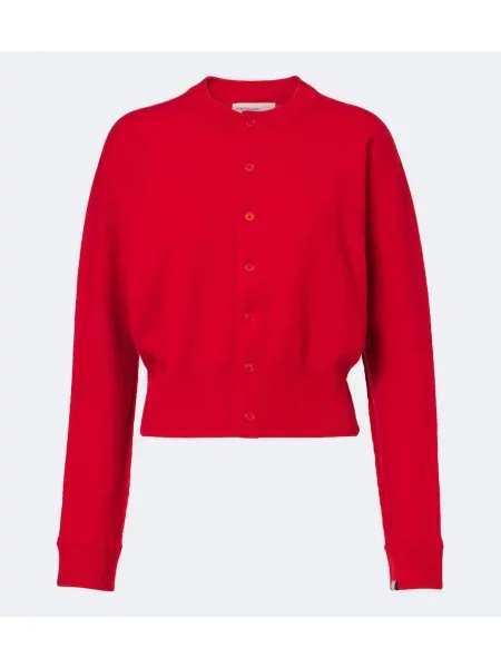 Cardigan Extreme Cashmere din cașmir roșu