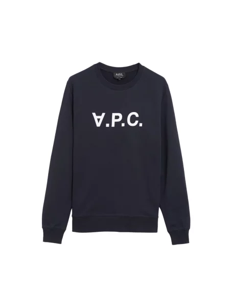 Bluza A.p.c. z dżerseju niebieska