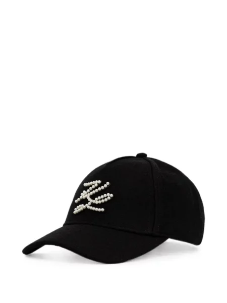 Șapcă Karl Lagerfeld cu broderie negru