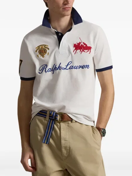 Кожени чорапи Polo Ralph Lauren с отворена пета с пейсли десен бяло