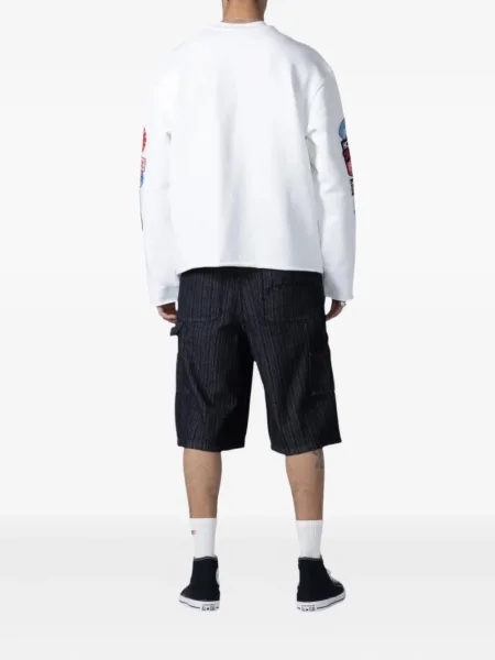 Pantaloni scurți Honor The Gift din țesătură twill negru