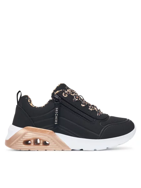 Laisvalaikio batai Skechers UNO Lite Leopard Stride juoda