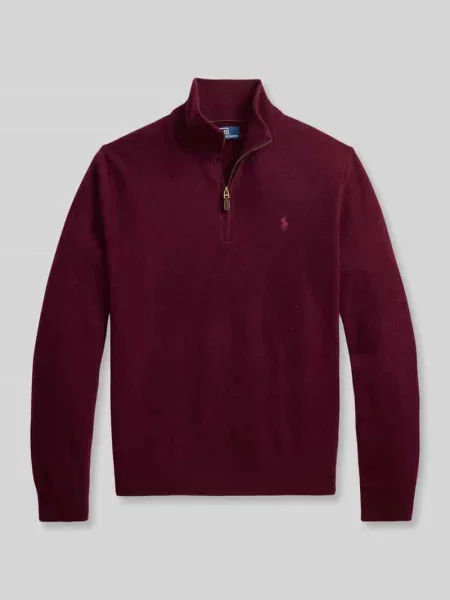 Polo Ralph Lauren Sweter Bordowy czerwona