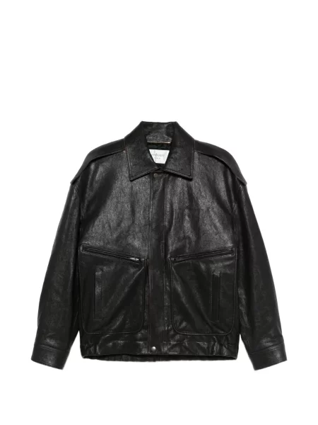 Kurtka skórzana Saint Laurent czarna