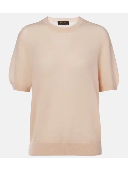 Jedwabny sweter Loro Piana różowy