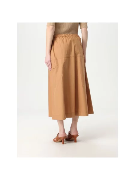 Spódnica midi Twinset brązowa