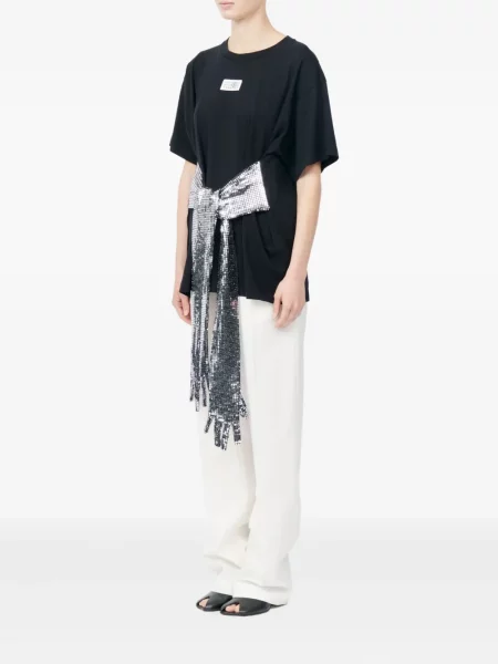 Curea Mm6 Maison Margiela cu paiete negru