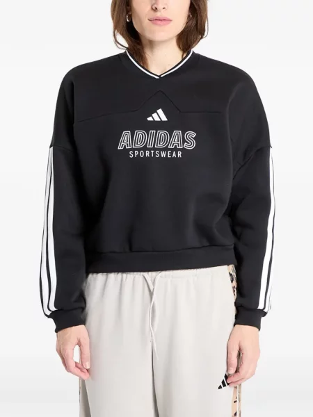 Geacă Adidas alergare din jerseu verde