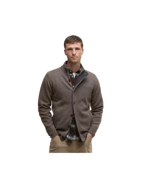 Sweter Barbour wełniany brązowy