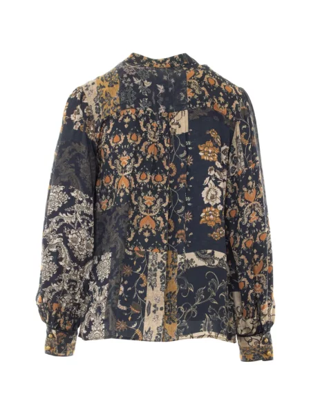 Cămașă Liu Jo cu imagine cu model paisley albastru