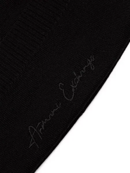 Căciulă Armani Exchange cu autograf negru