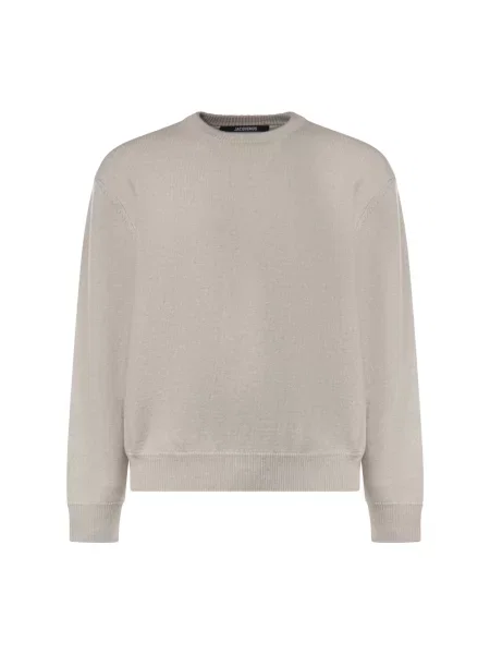 Sweter Jacquemus wełniany beżowy