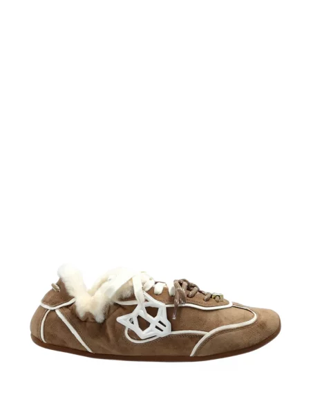 Sneakerși Naked Wolfe din piele de oaie maro