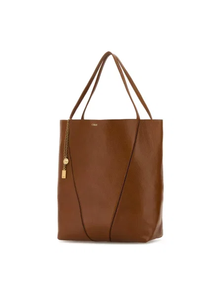 Shopperka Chloe skórzana brązowa